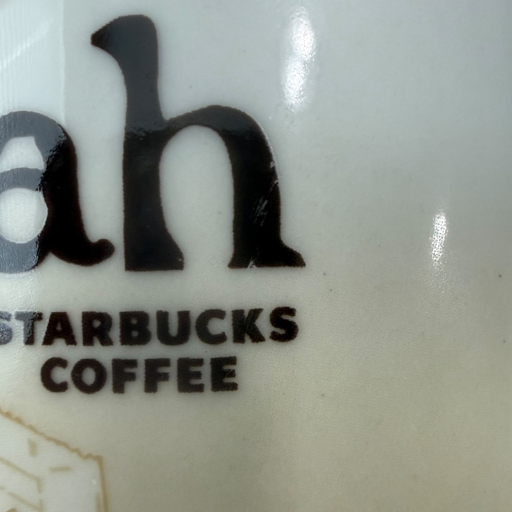 Starbucks‎ Sharjah Rare Global Icon Series Coffee Mug Red Cream UAE 16oz 2011 - Picture 4 of 7